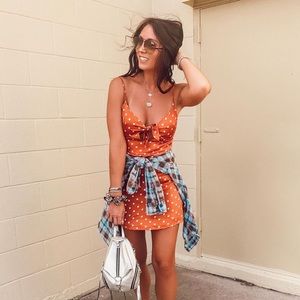 By The Way polka dot dress